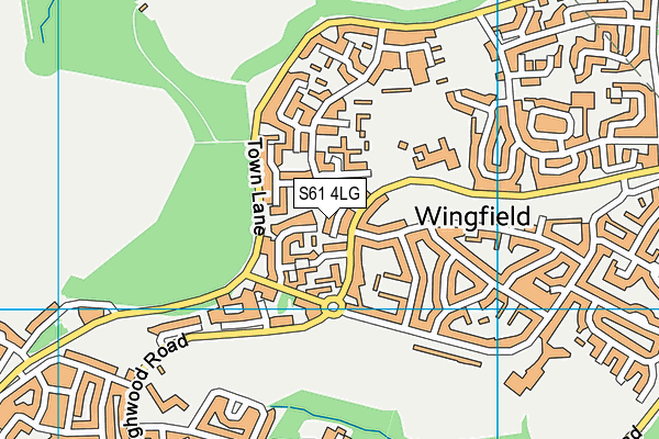 S61 4LG map - OS VectorMap District (Ordnance Survey) S61 4LG map - OS VectorMap District (Ordnance Survey)