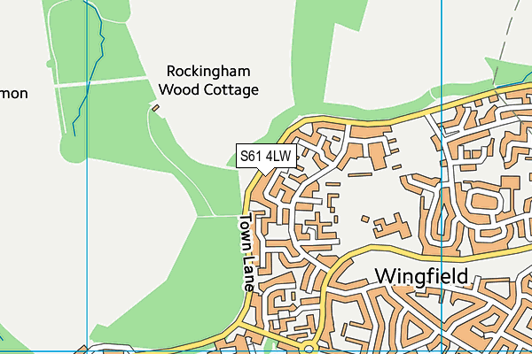 S61 4LW map - OS VectorMap District (Ordnance Survey) S61 4LW map - OS VectorMap District (Ordnance Survey)