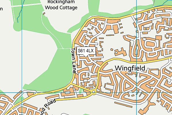 S61 4LX map - OS VectorMap District (Ordnance Survey) S61 4LX map - OS VectorMap District (Ordnance Survey)