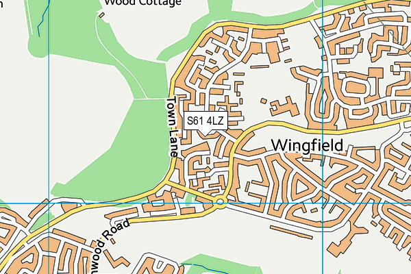 S61 4LZ map - OS VectorMap District (Ordnance Survey) S61 4LZ map - OS VectorMap District (Ordnance Survey)