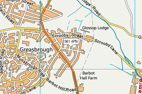 S61 4PN map - OS VectorMap District (Ordnance Survey) S61 4PN map - OS VectorMap District (Ordnance Survey)