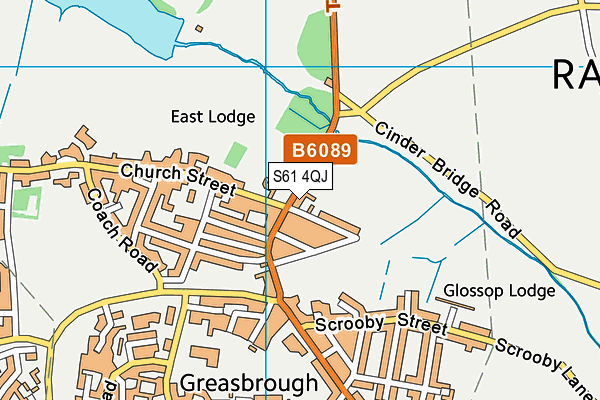 S61 4QJ map - OS VectorMap District (Ordnance Survey) S61 4QJ map - OS VectorMap District (Ordnance Survey)