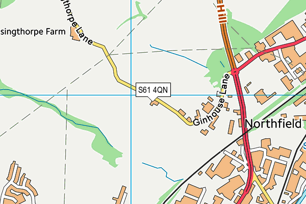 S61 4QN map - OS VectorMap District (Ordnance Survey) S61 4QN map - OS VectorMap District (Ordnance Survey)
