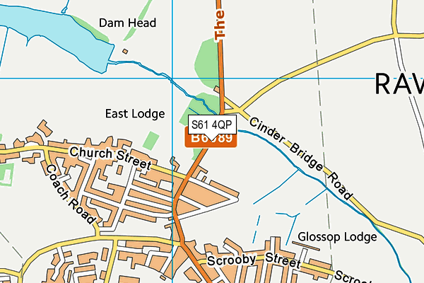S61 4QP map - OS VectorMap District (Ordnance Survey) S61 4QP map - OS VectorMap District (Ordnance Survey)