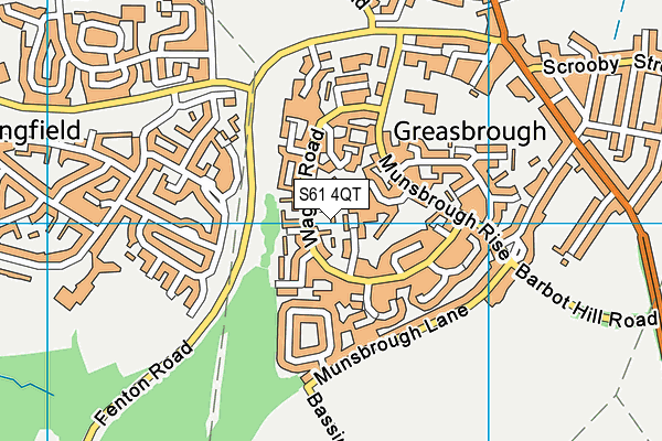 S61 4QT map - OS VectorMap District (Ordnance Survey) S61 4QT map - OS VectorMap District (Ordnance Survey)