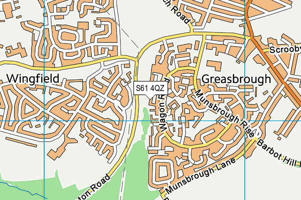 S61 4QZ map - OS VectorMap District (Ordnance Survey) S61 4QZ map - OS VectorMap District (Ordnance Survey)