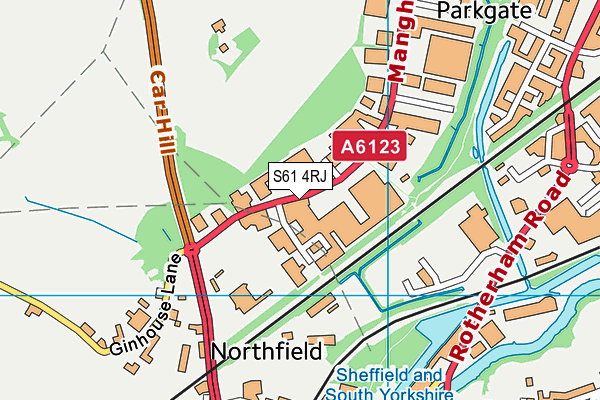 S61 4RJ map - OS VectorMap District (Ordnance Survey) S61 4RJ map - OS VectorMap District (Ordnance Survey)
