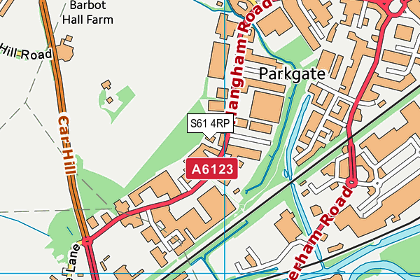 S61 4RP map - OS VectorMap District (Ordnance Survey) S61 4RP map - OS VectorMap District (Ordnance Survey)