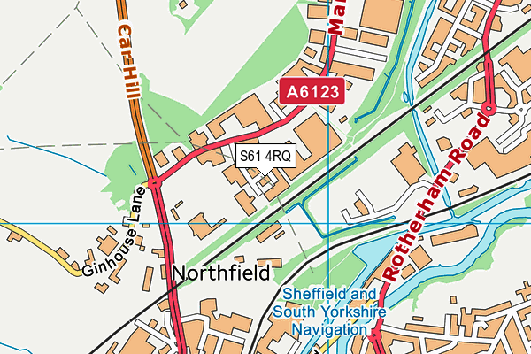 S61 4RQ map - OS VectorMap District (Ordnance Survey) S61 4RQ map - OS VectorMap District (Ordnance Survey)
