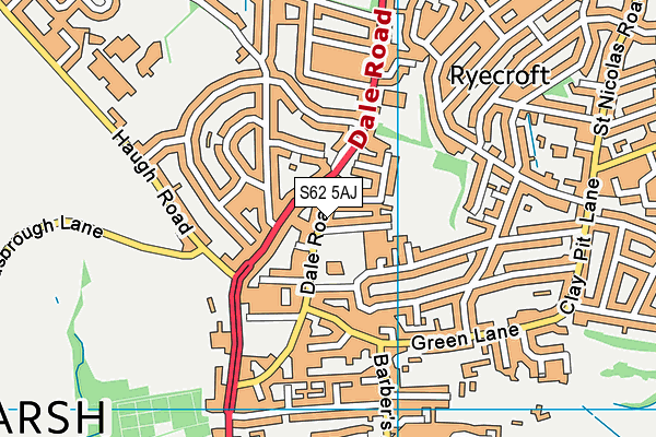 S62 5AJ map - OS VectorMap District (Ordnance Survey) S62 5AJ map - OS VectorMap District (Ordnance Survey)