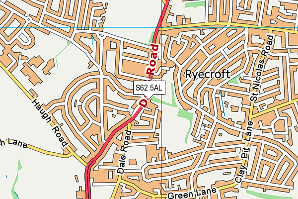 S62 5AL map - OS VectorMap District (Ordnance Survey) S62 5AL map - OS VectorMap District (Ordnance Survey)