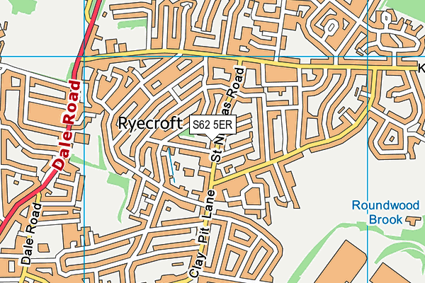 S62 5ER map - OS VectorMap District (Ordnance Survey) S62 5ER map - OS VectorMap District (Ordnance Survey)