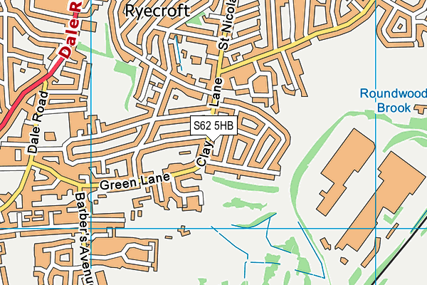 S62 5HB map - OS VectorMap District (Ordnance Survey) S62 5HB map - OS VectorMap District (Ordnance Survey)