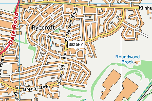 S62 5HY map - OS VectorMap District (Ordnance Survey) S62 5HY map - OS VectorMap District (Ordnance Survey)