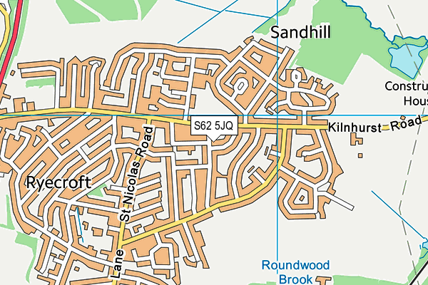 S62 5JQ map - OS VectorMap District (Ordnance Survey) S62 5JQ map - OS VectorMap District (Ordnance Survey)