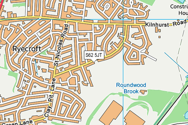 S62 5JT map - OS VectorMap District (Ordnance Survey) S62 5JT map - OS VectorMap District (Ordnance Survey)