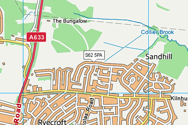 S62 5PA map - OS VectorMap District (Ordnance Survey) S62 5PA map - OS VectorMap District (Ordnance Survey)