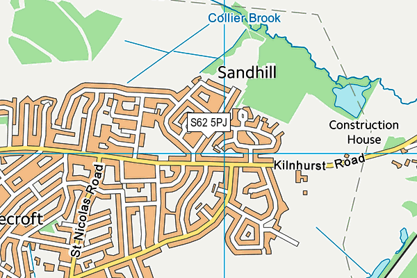 S62 5PJ map - OS VectorMap District (Ordnance Survey) S62 5PJ map - OS VectorMap District (Ordnance Survey)