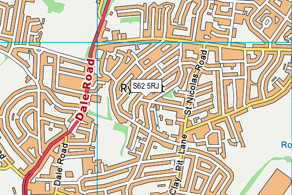 S62 5RJ map - OS VectorMap District (Ordnance Survey) S62 5RJ map - OS VectorMap District (Ordnance Survey)