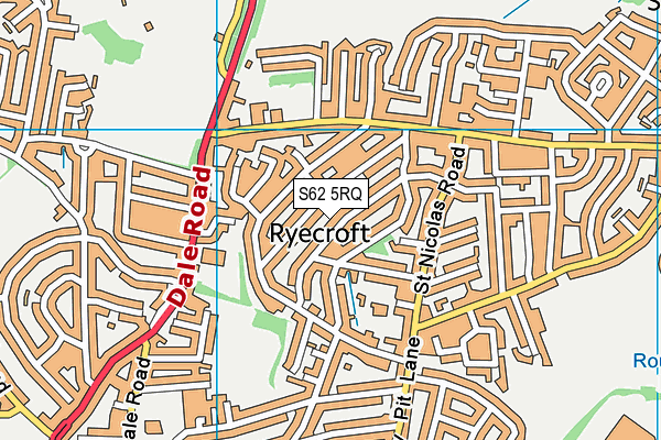 S62 5RQ map - OS VectorMap District (Ordnance Survey) S62 5RQ map - OS VectorMap District (Ordnance Survey)