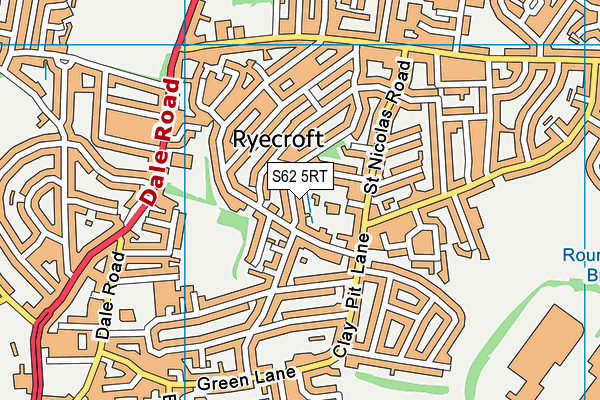 S62 5RT map - OS VectorMap District (Ordnance Survey) S62 5RT map - OS VectorMap District (Ordnance Survey)