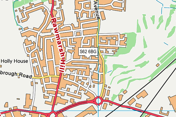 S62 6BG map - OS VectorMap District (Ordnance Survey) S62 6BG map - OS VectorMap District (Ordnance Survey)