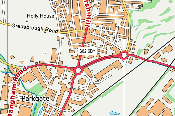 S62 6BY map - OS VectorMap District (Ordnance Survey) S62 6BY map - OS VectorMap District (Ordnance Survey)