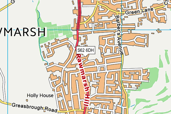 S62 6DH map - OS VectorMap District (Ordnance Survey) S62 6DH map - OS VectorMap District (Ordnance Survey)