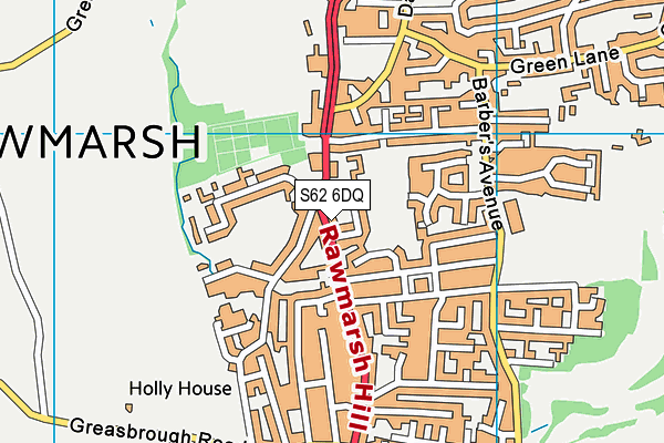 S62 6DQ map - OS VectorMap District (Ordnance Survey) S62 6DQ map - OS VectorMap District (Ordnance Survey)