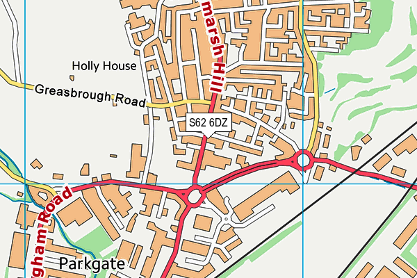 S62 6DZ map - OS VectorMap District (Ordnance Survey) S62 6DZ map - OS VectorMap District (Ordnance Survey)
