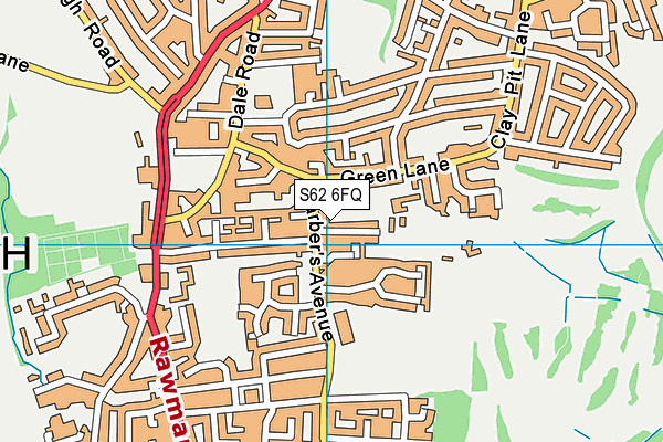 S62 6FQ map - OS VectorMap District (Ordnance Survey) S62 6FQ map - OS VectorMap District (Ordnance Survey)