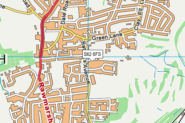 S62 6FS map - OS VectorMap District (Ordnance Survey) S62 6FS map - OS VectorMap District (Ordnance Survey)