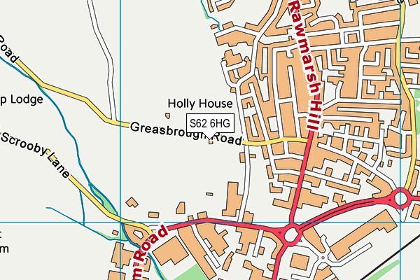 S62 6HG map - OS VectorMap District (Ordnance Survey) S62 6HG map - OS VectorMap District (Ordnance Survey)