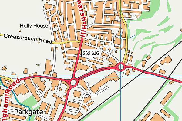 S62 6JG map - OS VectorMap District (Ordnance Survey) S62 6JG map - OS VectorMap District (Ordnance Survey)