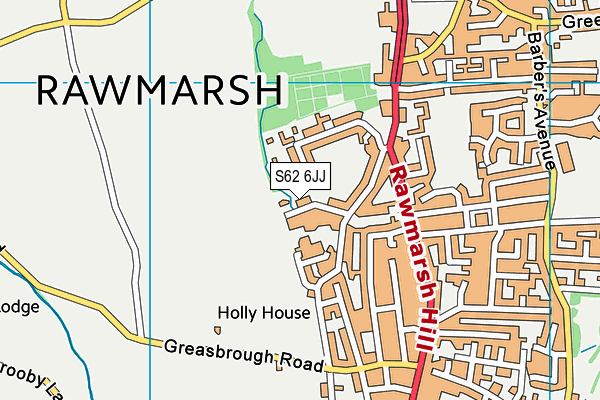 S62 6JJ map - OS VectorMap District (Ordnance Survey) S62 6JJ map - OS VectorMap District (Ordnance Survey)