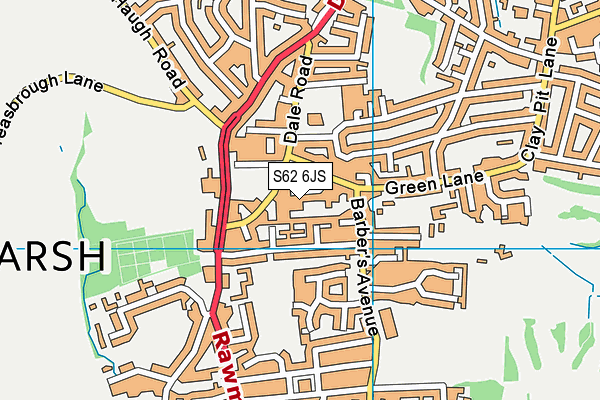 S62 6JS map - OS VectorMap District (Ordnance Survey) S62 6JS map - OS VectorMap District (Ordnance Survey)