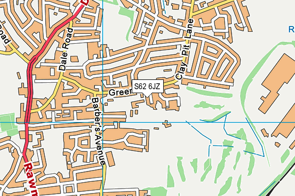 S62 6JZ map - OS VectorMap District (Ordnance Survey) S62 6JZ map - OS VectorMap District (Ordnance Survey)