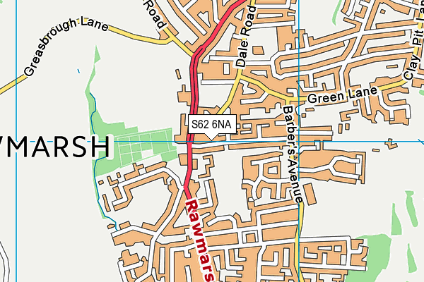 S62 6NA map - OS VectorMap District (Ordnance Survey) S62 6NA map - OS VectorMap District (Ordnance Survey)