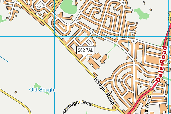 S62 7AL map - OS VectorMap District (Ordnance Survey) S62 7AL map - OS VectorMap District (Ordnance Survey)