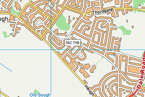 S62 7HB map - OS VectorMap District (Ordnance Survey) S62 7HB map - OS VectorMap District (Ordnance Survey)
