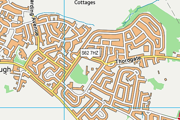 S62 7HZ map - OS VectorMap District (Ordnance Survey) S62 7HZ map - OS VectorMap District (Ordnance Survey)