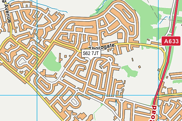 S62 7JT map - OS VectorMap District (Ordnance Survey) S62 7JT map - OS VectorMap District (Ordnance Survey)