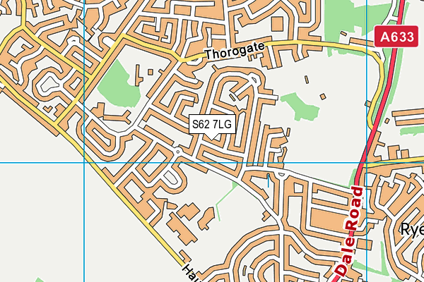 S62 7LG map - OS VectorMap District (Ordnance Survey) S62 7LG map - OS VectorMap District (Ordnance Survey)