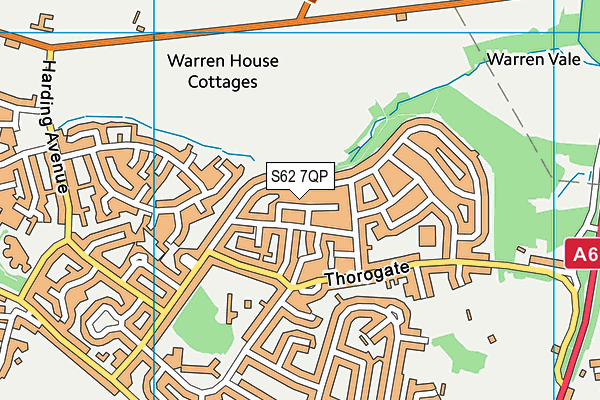 S62 7QP map - OS VectorMap District (Ordnance Survey) S62 7QP map - OS VectorMap District (Ordnance Survey)