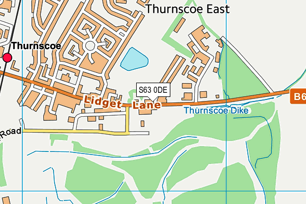 S63 0DE map - OS VectorMap District (Ordnance Survey) S63 0DE map - OS VectorMap District (Ordnance Survey)