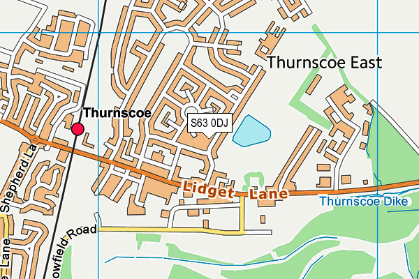 S63 0DJ map - OS VectorMap District (Ordnance Survey) S63 0DJ map - OS VectorMap District (Ordnance Survey)