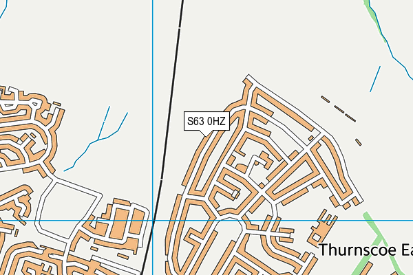 S63 0HZ map - OS VectorMap District (Ordnance Survey) S63 0HZ map - OS VectorMap District (Ordnance Survey)
