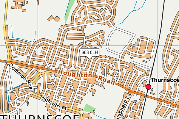 S63 0LH map - OS VectorMap District (Ordnance Survey) S63 0LH map - OS VectorMap District (Ordnance Survey)