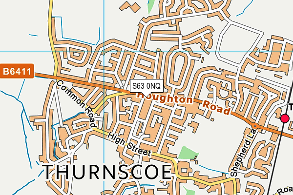 S63 0NQ map - OS VectorMap District (Ordnance Survey) S63 0NQ map - OS VectorMap District (Ordnance Survey)