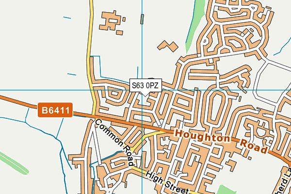 S63 0PZ map - OS VectorMap District (Ordnance Survey) S63 0PZ map - OS VectorMap District (Ordnance Survey)